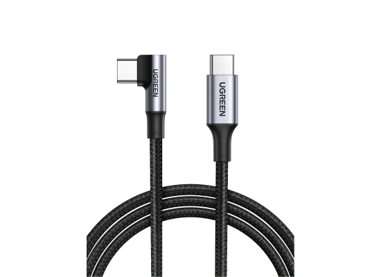 UGREEN 90 Degree Right Angle USB-C to USB-C 100W 5A PD Fast Charging Cable - 1M (US334)
