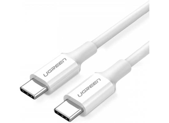 UGREEN USB-C to USB-C 2.0 100W 5A PD 3.0 Fast Charging Cable for Laptop - White 2M (US300)