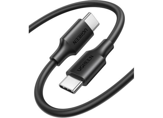 UGREEN USB-C to USB-C 2.0 60W 3A PD Fast Charging Cable for MacBook/iPad - Black 3M (US286)