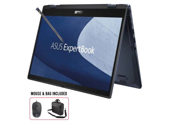 لابتوب Asus ExpertBook B3 Flip Intel Core 7 150U 5.4GHz, 16GB RAM, 512GB SSD, 14" X-360 Touch FHD Display, Bag, Mouse & Stylus Included