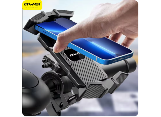 Awei X47 Protable Outdoor Car Phone Holder Stand For Bicycle Motorcycle Bike Phone Mount for Cycling Camping Bracket