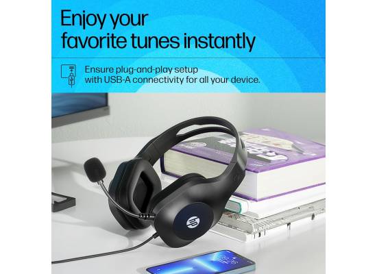 HP DHH-1601 3.5mm Wired Stereo surround sound effect 2 Jack