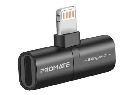 Promate iHinge-LT 2-in-1 Audio & Charging Adaptor with Lightning Connector