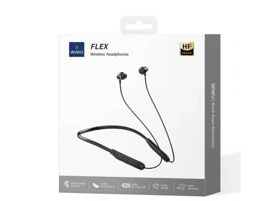 سماعة رأس WIWU Smart Wireless Headphones Blutooth With MIC Noise Cancellation Bass Stereo Earphone,Neckband Blutooth Headphones