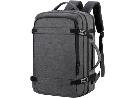 لابتوب Hand Luggage Backpack, 40 L Hand Luggage Travel Backpack Backpack for 17.3 Inch Flight Approved Backpack Cabin Backpack for Weekender - Gray