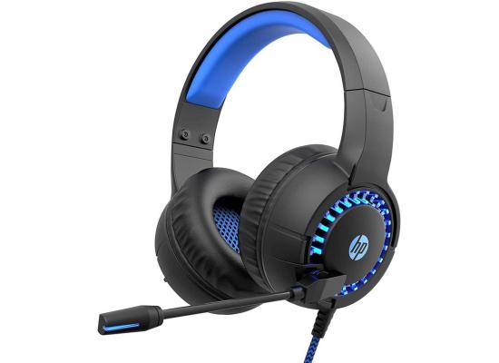 سماعة ألعاب (رأس) HP Over Ear Headphone with Mic RGB USB Light Backlit AUX Combo Stereo Jack Headphone for Smartphone, Ergonomic Design, DHE-8011UM
