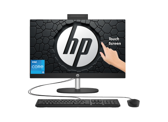 HP All-in-One AIO 27-cr0015ne PC Intel® Core™ i5-1335U up to 4.6 GHz 8 GB DDR4 27" FHD Touchscreen IPS Display - Jet black