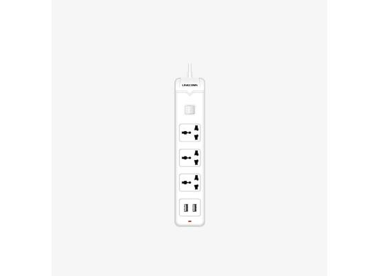 LINKCOMN Power Strip 3 Sockets + 2 USB PS303 - 3m EU