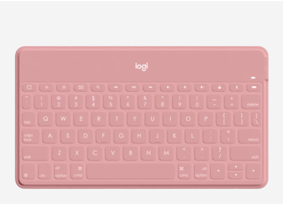 Logitech Keys-To-Go Wireless Bluetooth Standing Keyboard - Pink