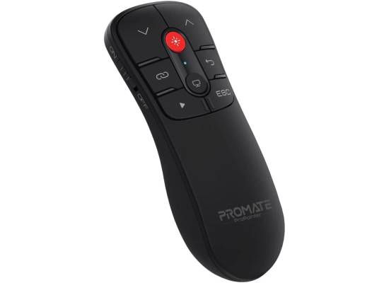 لابتوب Promate Wireless Presenter, Compact 2-in-1 Type-C and USB PPT Presenter Clicker with 50m Range Laser Pointer, 2.4GHz RF Transmission, 10m Range and Functional Buttons for MacBook Pro, ProPointer