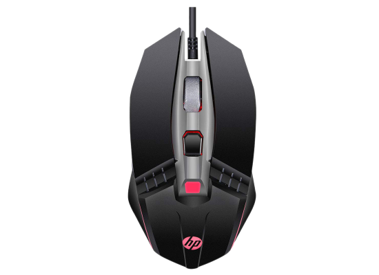 ماوس ألعاب HP M270 Backlit USB Wired with 6 Buttons, 4-Speed Customizable 2400 DPI, Ergonomic Design