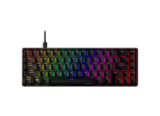 كيبورد ألعاب ميكانيكي HyperX Alloy Origins 65 - – Compact 65% Form Factor - Linear Red Switch - Double Shot PBT Keycaps - RGB LED Backlit - NGENUITY Software Compatible,Black