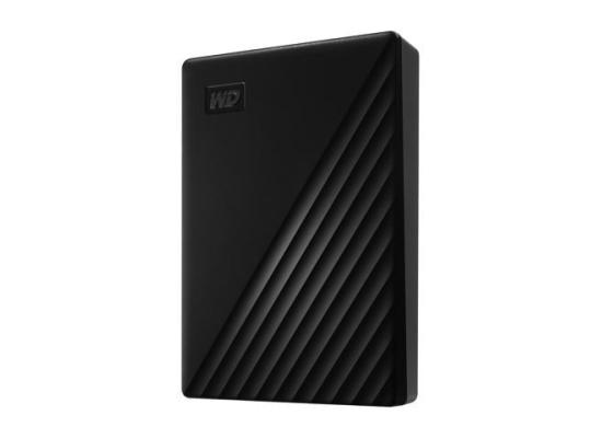 هارديسك WD My Passport 4TB Portable – USB 3.2 Gen 1, Slim Durable Design, Password Protection & AES Encryption, Backup Software with Ransomware Defense, Black