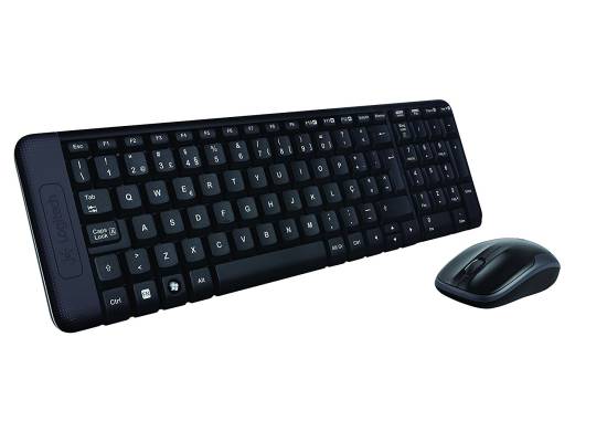 كيبورد لاسلكي Logitech Mk220 And Mouse Combo Black