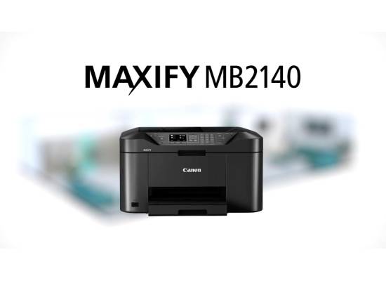 طابعة Canon MAXIFY MB2140, Automatic 2 Side Duplex Printing , Versatile , Scanner, Copier and Fax Designed for Home Offices - 3 Year Warranty