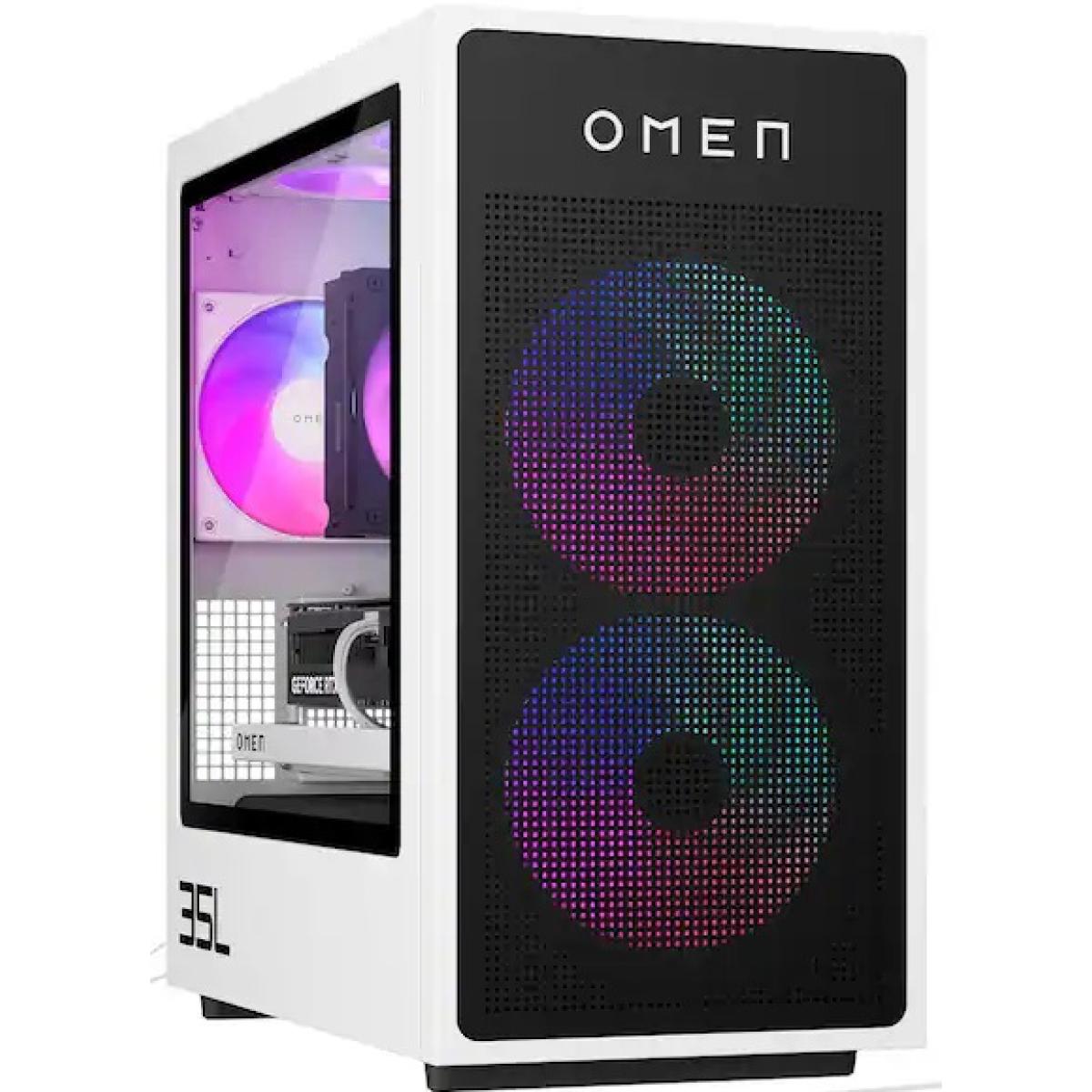 HP OMEN 35L Gaming PC (DT GT16-0344) (Pre-Built System) AMD Ryzen 7 8700F // RTX 5060 Ti 16GB // 16GB RAM DDR5 // 1TB M.2 NVME SSD // Win 11 Home + LAN + Wifi 6 + Bluetooth 5.3 - PC Brand