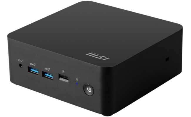 MSI Cubi 1M Mini PC, Portable Mini PC Desktop, Intel Core 3 100U, (No Memory Or Storage) Customizable SODIMM DDR5 Memory + M.2 PCIe NVME SSD + 2.5HDD Support, Intel Graphics, Thunderbolt 4
