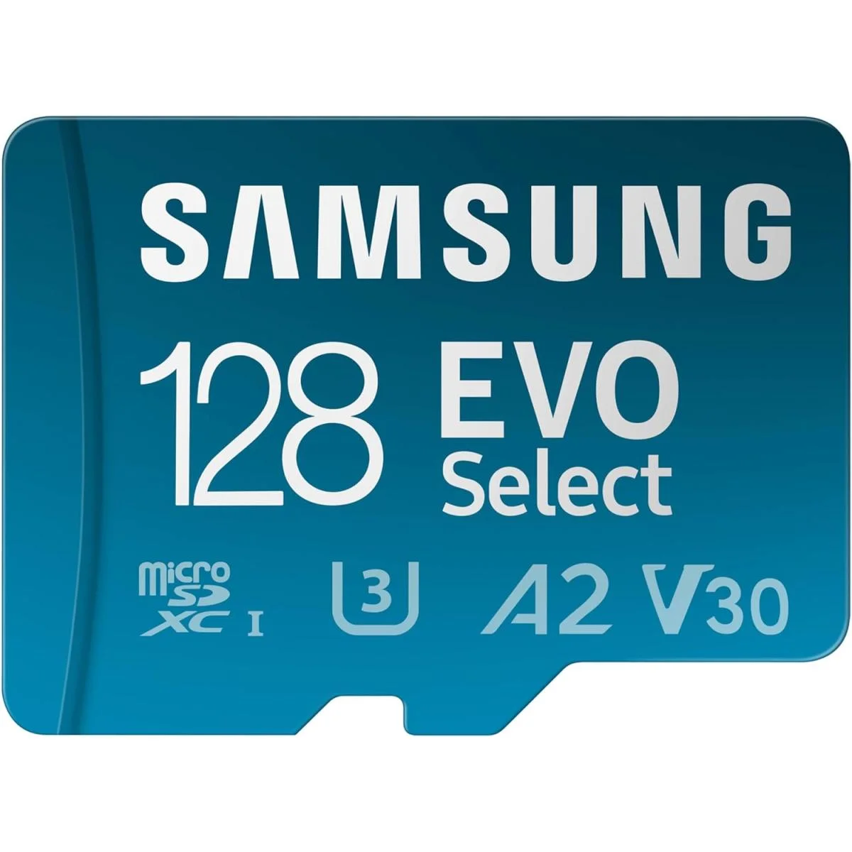 Samsung EVO Select microSD Memory Card + Adapter, 128GB microSDXC, Up-to 160 MB/s, 4K UHD, UHS-I, C10, U3, V30, A2, for Mobile Phone, Smartphones, Nintendo-Switch, and Tablets (MB-ME128SA/AM)