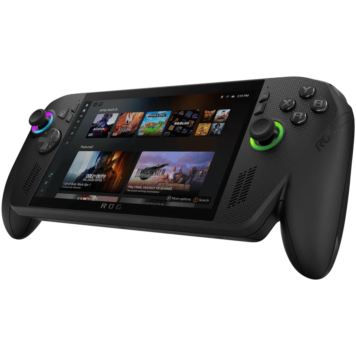 ASUS ROG XBOX Ally X (2025) RC73XA Gaming Handheld AMD Ryzen AI Z2 Extreme 8-Cores Processor w\/ AMD Radeon 890M & 7" IPS 120Hz Gorilla Glass DXC Touch Screen - Black