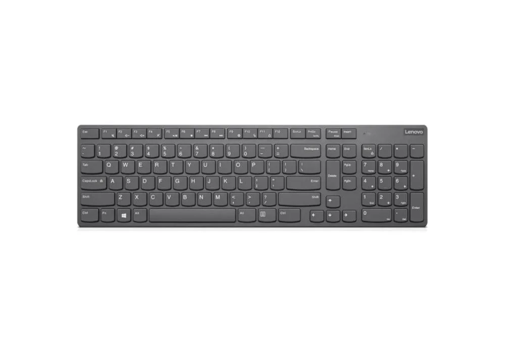 Lenovo Professional Slim II Wireless & Bluetooth Rechargeable Keyboard Arabic / English Layout - Grey