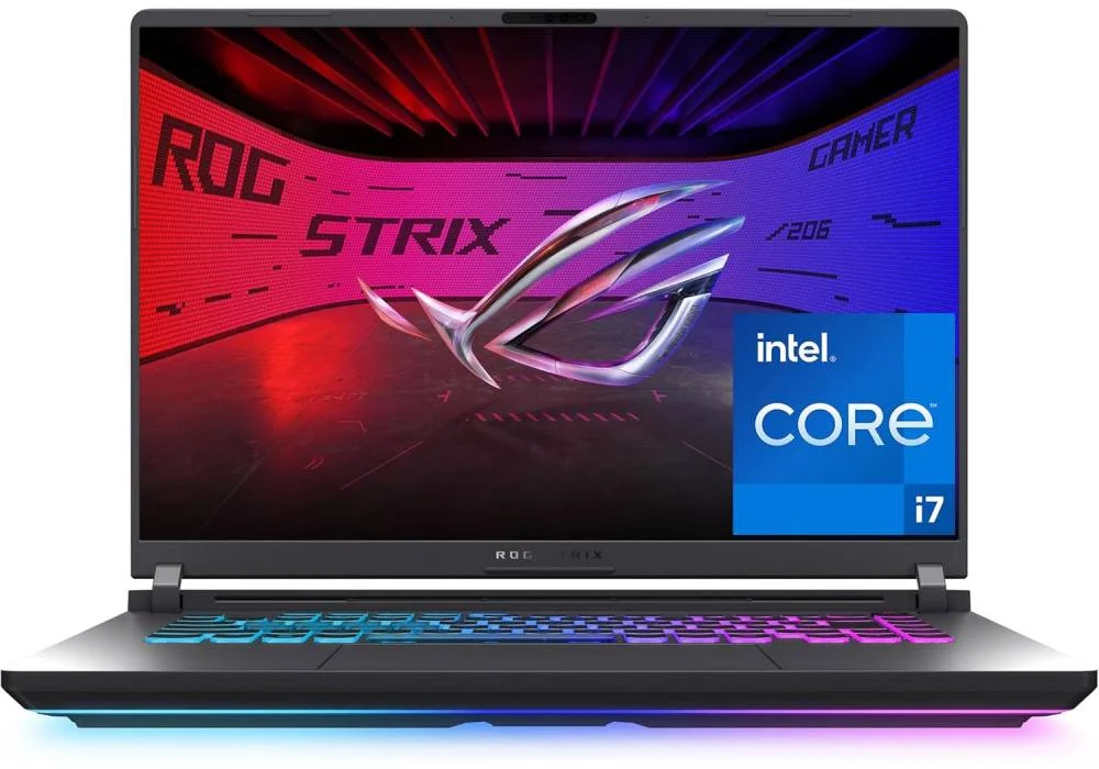 ASUS Gaming Laptop, ROG Strix G16 Intel® Core™ i7 14650HX Processor 5.2GHz, NVIDIA® GeForce RTX™ 5050 Laptop GPU, 16GB DDR5, 16” FHD+ 165Hz - ‎Eclipse Gray