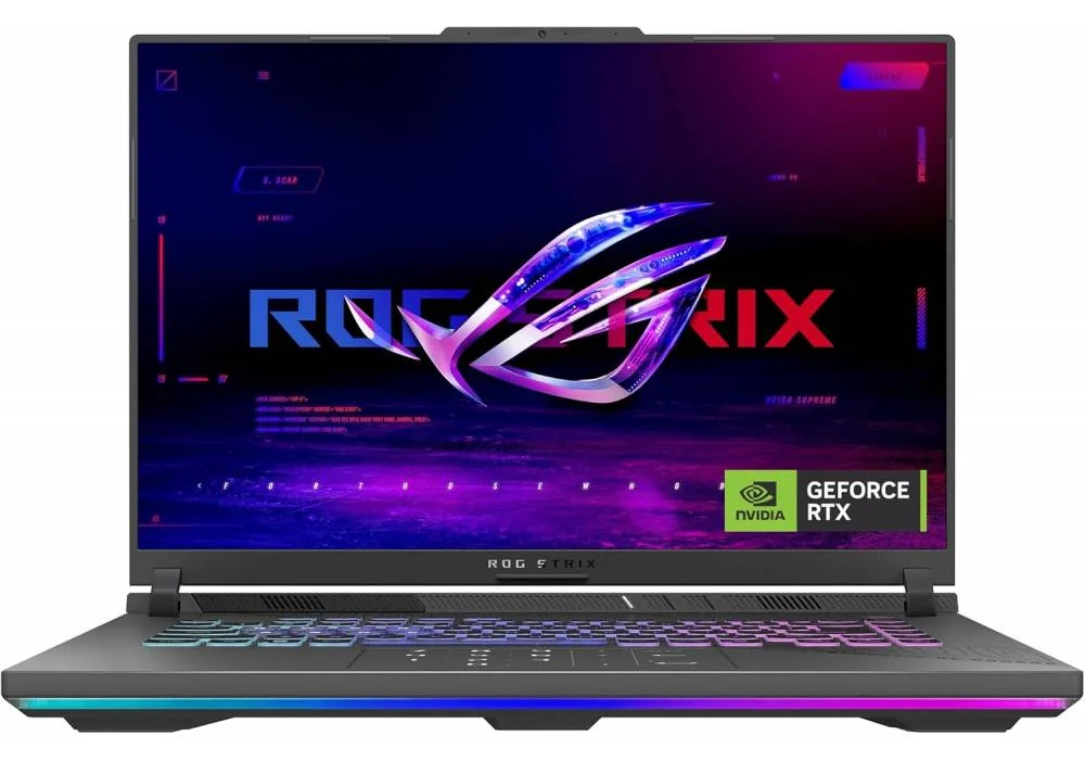 Laptop ASUS ROG Strix G16 AMD Ryzen™ 9 8940HX Processor Up to 5.3GHz NVIDIA® GeForce RTX™ 5070 Ti Laptop GPU 12GB GDDR7 16GB DDR5-5600Hz 16-inch FHD+ 165Hz IPS-level - Eclipse Gray