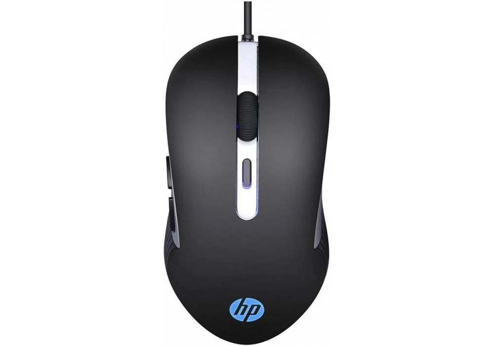 HP G210 Gaming Mouse, USB wired, 4 DPI settings, 3200 MAX DPI, LED lightning, 6 buttons, Optical sensor, Ergonomic Design