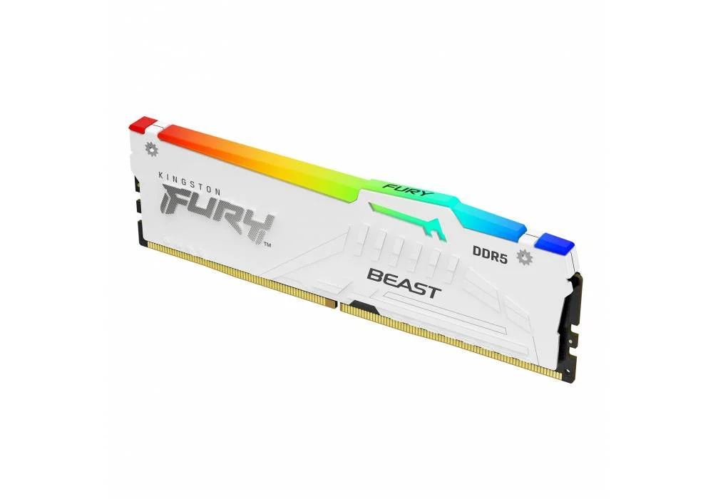 Kingston 16 GB RAM FURY HyperX Beast 6000MT/s DDR5 RGB Memory Style and Performance - White