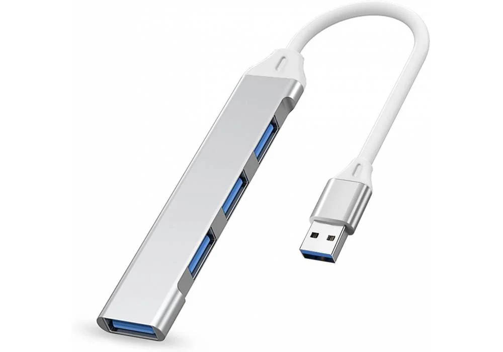 USB Hub, 4 in 1 USB Adapter with 1 USB 3.0 & 3 USB 2.0 Mini USB Hub for PC, Laptop, Macbook, USB Stick, Other Device