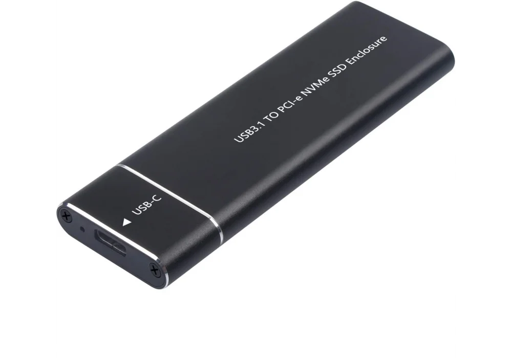 Aluminum M.2 NVME SSD Enclosure, USB 3.1 Gen 2 to NGFF NVME PCI-E M-Key Solid State Drive External Enclosure