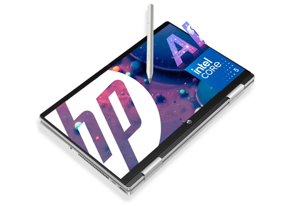 HP Pavilion x360 NEW HP Pavilion x360 2-in-1 Laptop 14-ek2006ne Intel Core 5-120U 5 GHz 2-in-1 16GB DDR4, 14.0" FHD (1920 x 1080), IPS, Micro-Edge, 250 nits Touch Screen, Windows 11 Home - Silver