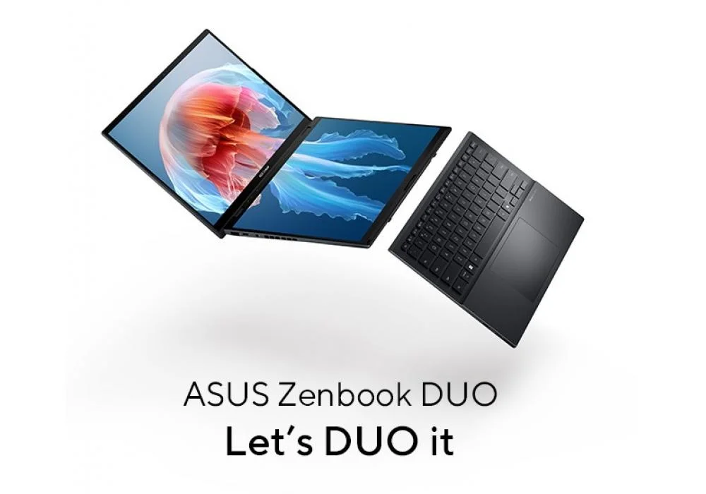 New Laptop ASUS Zenbook Duo OLED |Intel® Core™ Ultra 9 Processor 285H, 32GB DDR5X,2TB SSD, 14.0-inch Double Screen 3K OLED Backpack, Sleeve & ASUS Pen 4 MODE STYLE | Win 11 Home
