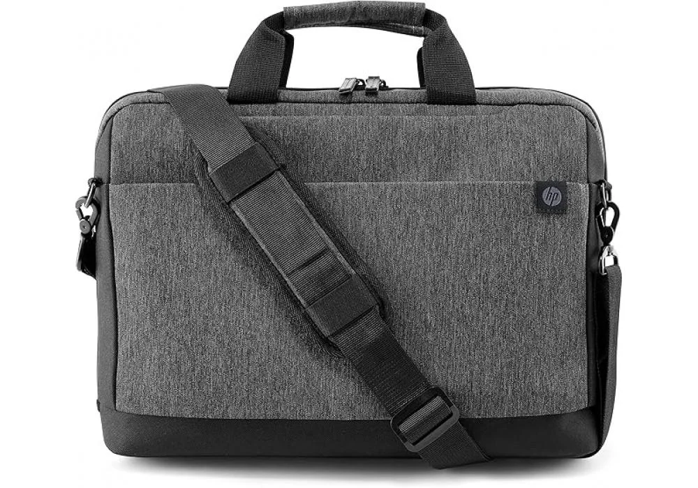 HP Renew Travel 15.6 inch Laptop Bag, Water resistant, 13 pockets, anti-theft elastic band, key fob, padded and adjustable shoulder strap, Sustainable