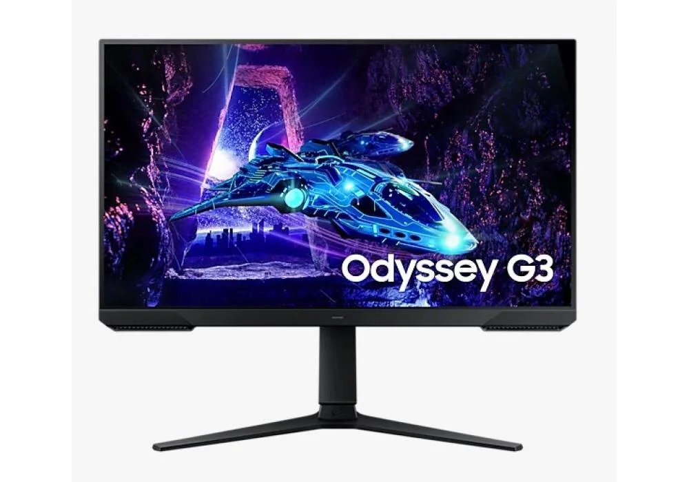 Samsung Odyssey G3 Gaming Monitor 27 Inch (68.5 cm), FHD 1920 X 1080, VA Panel, 180Hz, 1ms(MPRT), Freesync, DP, HDMI, Headphone, Height, Tilt, Pivot Adjust Stand, Bezel-Less