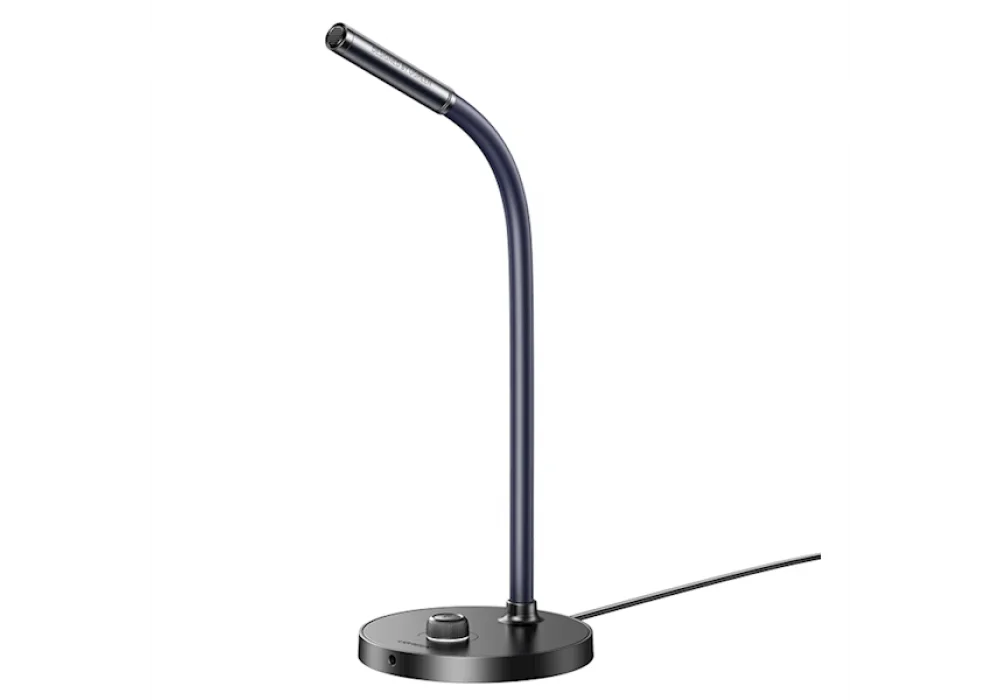 UGREEN CM564 USB Desktop Omnidirectional Microphone with Built-In Volume and Mute Controls, Intelligent Noise Reduction, and Adjustable Body for Video Conference, Live Streaming and Recording