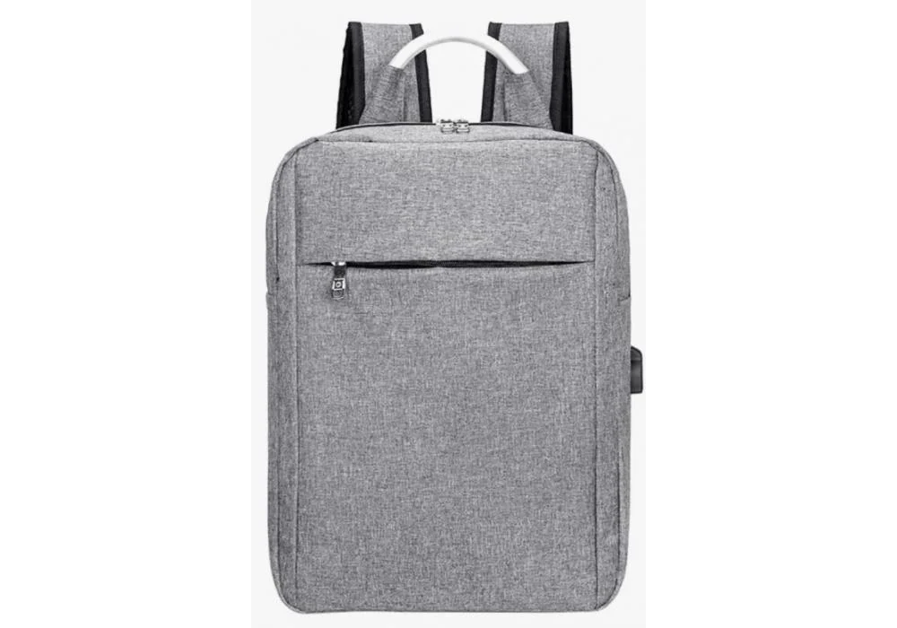 Laptop Backpack Up to 15.6" Laptops S002 Protective Case Water Resistant Exterior - Gray