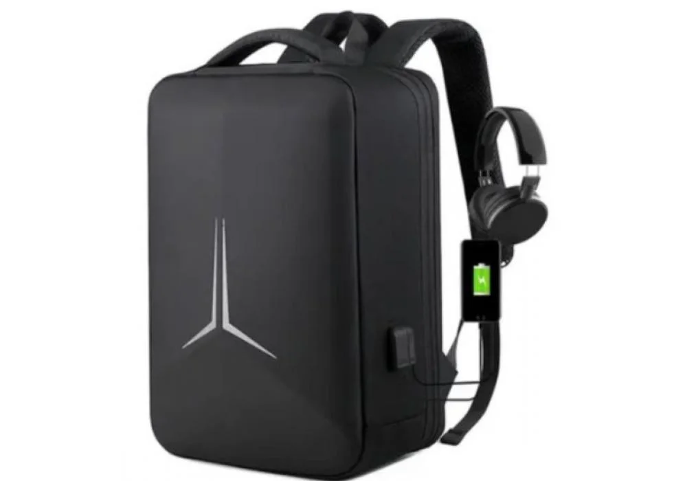Okade Laptop Backpack Up to 15.6" Laptops S2252 Protective Case Water Resistant Exterior - Black