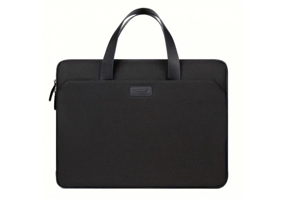 Okade T63 Laptop Carrier Bag & Shoulder 15.6", Slim Lightweight Protective Computer Case - Black