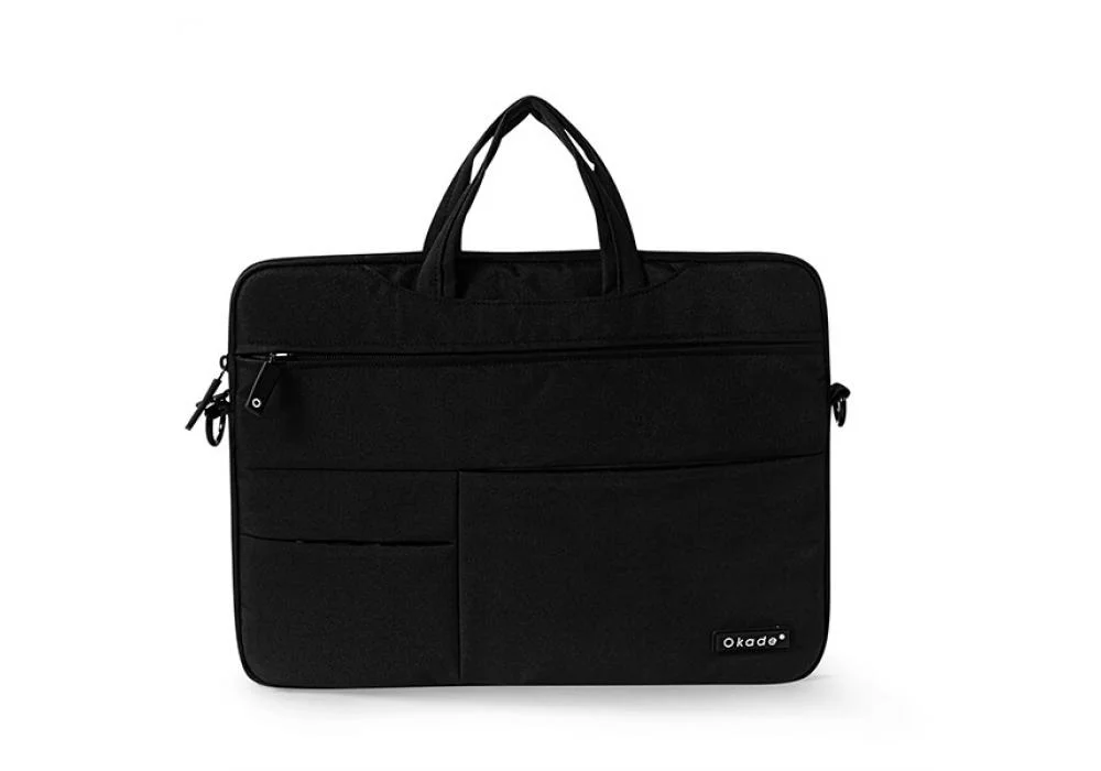 Okade T41 hidden handle Laptop Bag With Air Cushion, Slim Lightweight Protective Computer Case - Gray