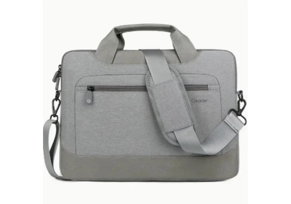 Okade T62 Shockproof Laptop Bag With Air Cushion, Slim Lightweight Protective Computer Case - Gray