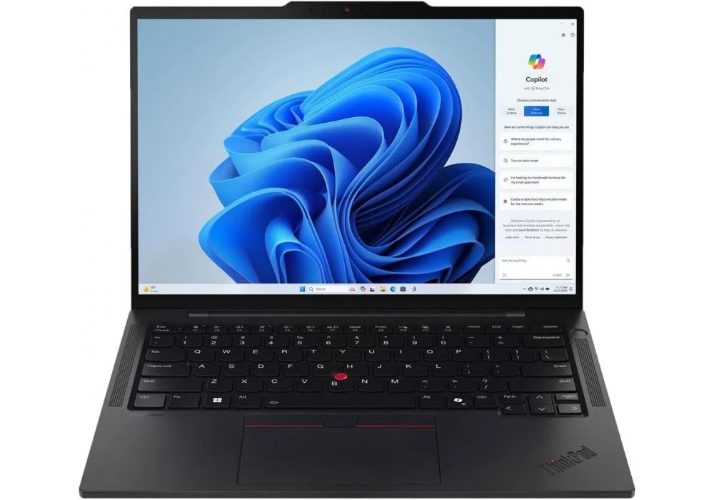 Laptop ThinkPad T14s Gen 5 Intel Core™ Ultra 7 165H 5.0GHz Max Turbo 32GB LPDDR5x Touch-Screen 14" WUXGA IPS 400nits Carbon Fiber Top - 3 Years Warranty