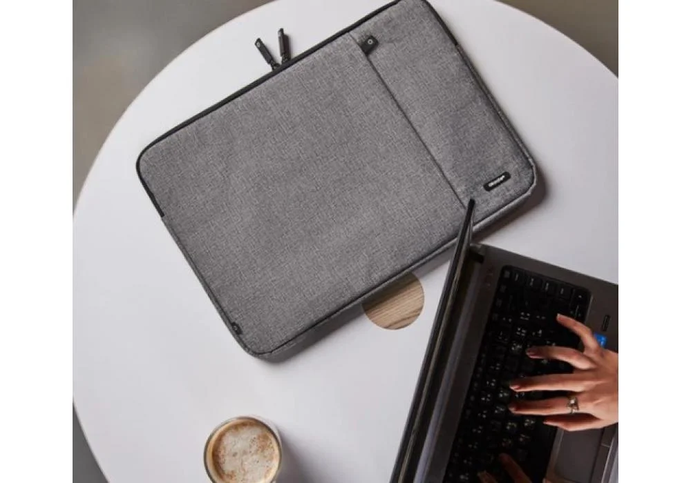 Okade Laptop Sleeve Up to 15.6" Laptops T40 Protective Case Water Resistant Exterior - Grey