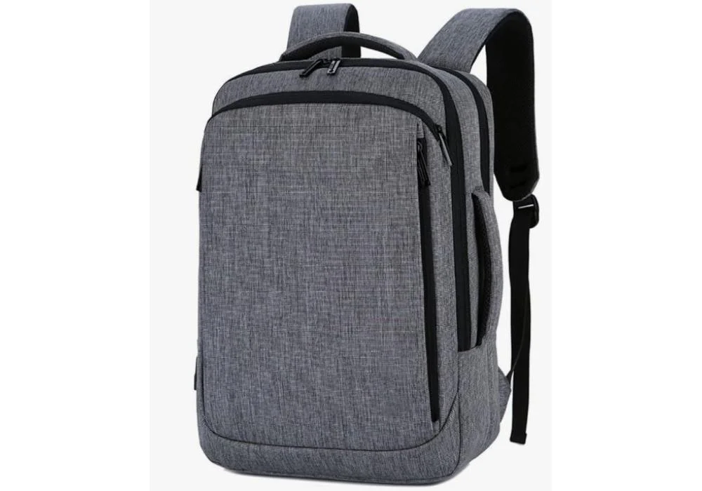 Business Backpack Stylish & Functional Multiple Compartments With Durable Materials Up to 15.6" Laptop Fits - Gray