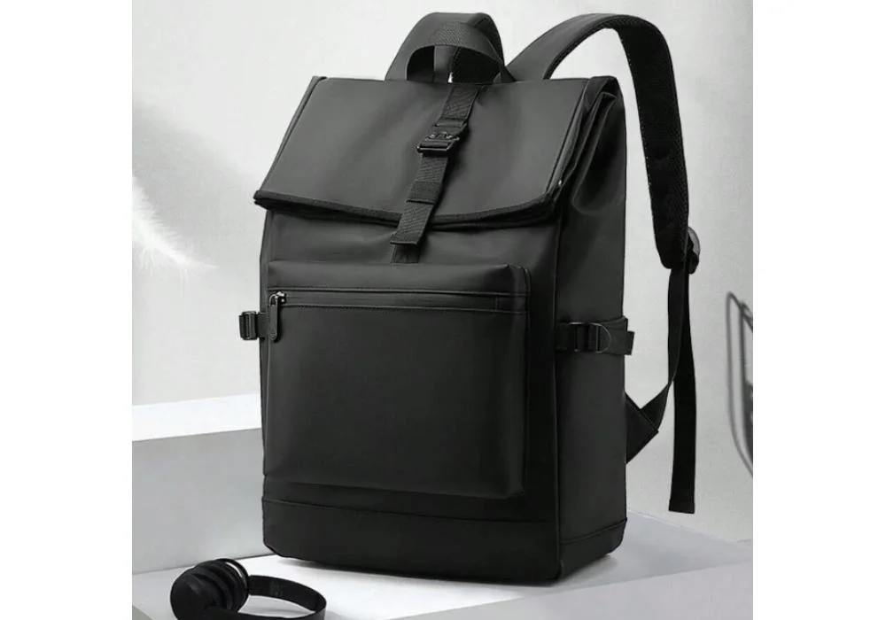 Multifunctional Business Backpack Laptop 17 Inch (43cm), Casual Waterproof Backpack Great for Urban Backpacks, for Travel Hiking Daily Life, Classic British Retro Plaid Design - Black