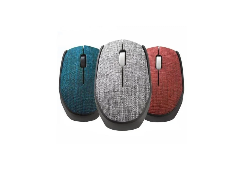 FELYBY Wireless Mouse Wireless 2.4G Soft Fabric G-218B - Black & Blue