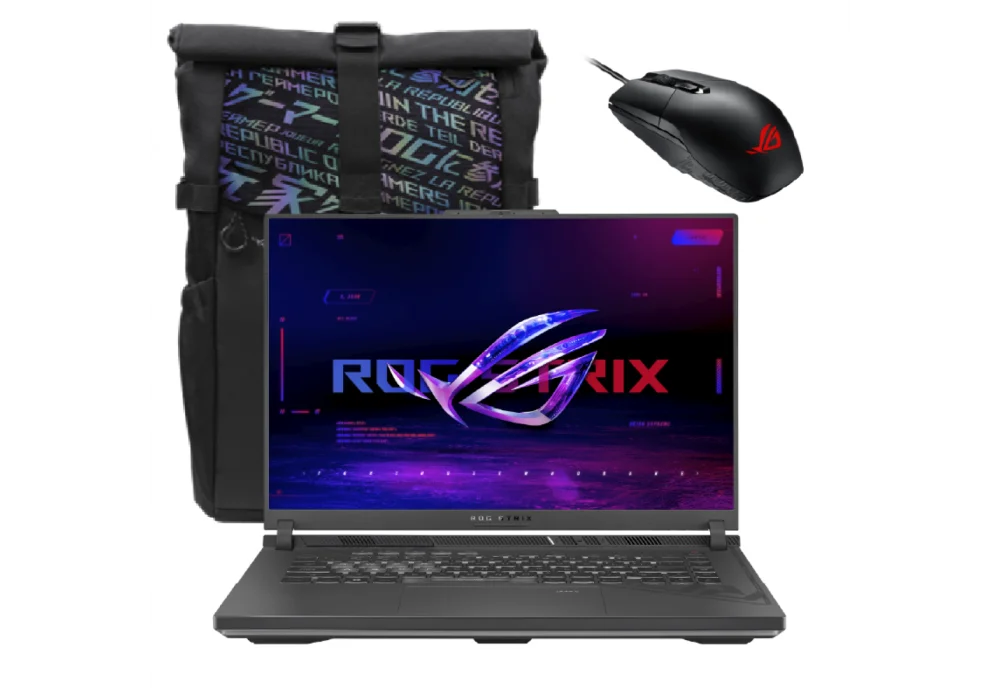 Laptop ROG Strix G16 Intel Core™ i9-13980HX 24-Cores Processor NVIDIA RTX 4060 8GB GDDR6 16" FHD+ 165Hz W/ ROG Gaming Mouse & Backpack - Eclipse Gray