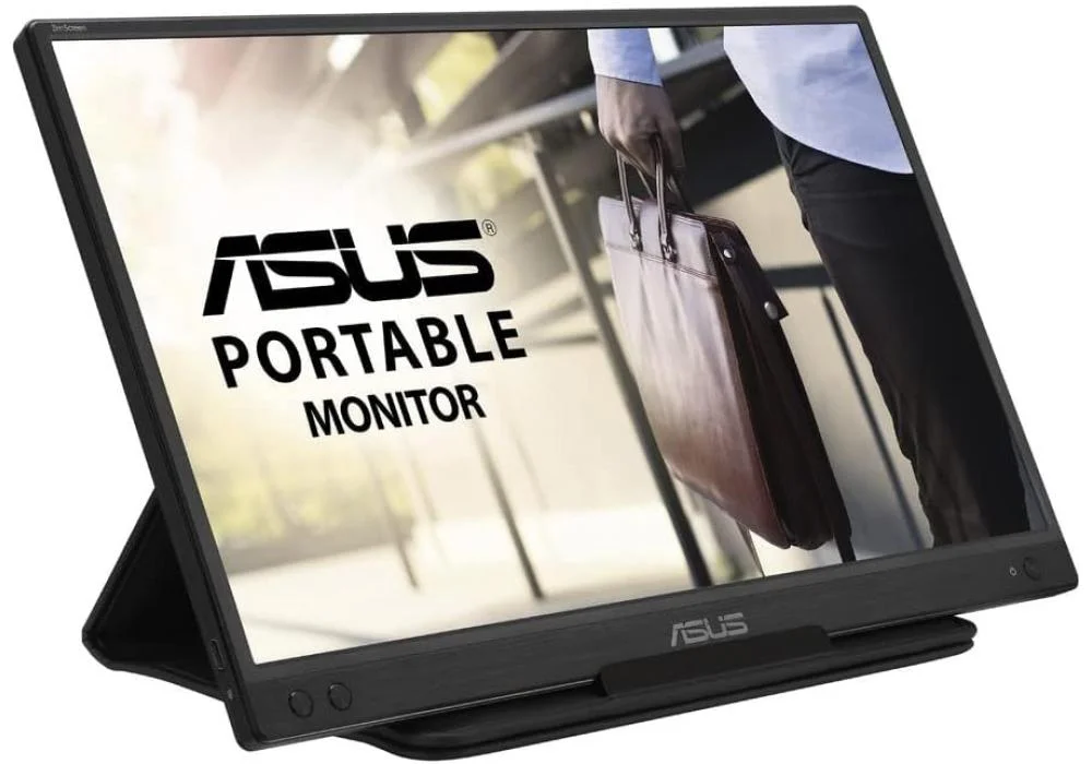 ASUS ZenScreen 16 Portable USB Powered Monitor Type-C 15.6 inch FHD, IPS USB Flicker Free Blue Light Filter Anti-glare surface, 360° kickstand Protective Sleeve