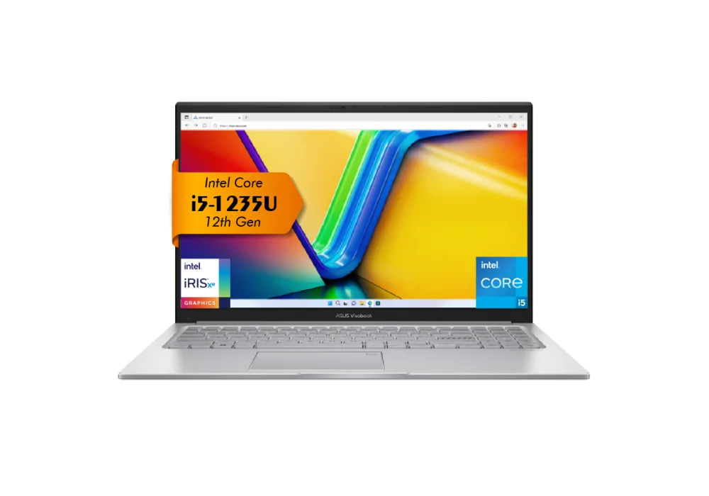 Laptop ASUS Vivobook 15 | Intel®Core™ I5-1235U, 512GB SSD 8GB DDR4, 15.6-inch FHD 250nits - Cool Silver