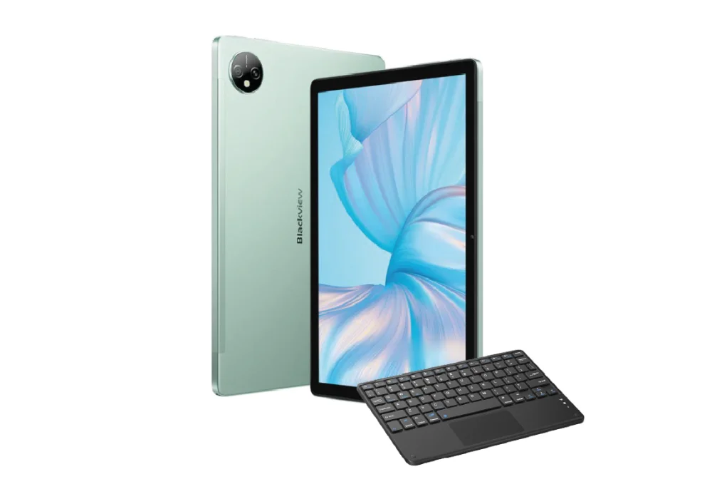 Blackview Tab 80 - 10.1″ HD+ IPS | 4GB RAM | 64GB Storage | Octa-Core| Android 13 / 4G LTE With FREE BT KEYBOARD - Green