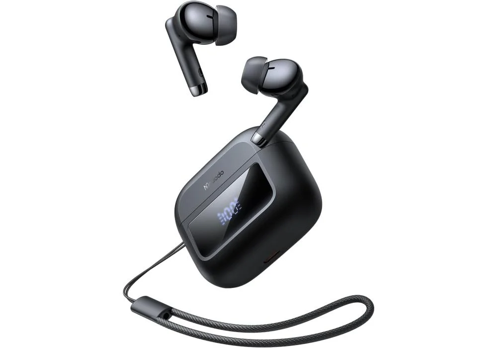 Mcdodo Bluetooth Headphones in-Ear Headphones Wireless Bluetooth 5.3 Headphones Bluetooth 13 mm Dynamic Driver LED Display Wireless Headphones HiFi Stereo